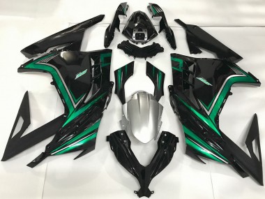 Purchase 2013-2017 Kawasaki Ninja 300 Motorcycle Fairings - Glossy Black Emerald Green Canada