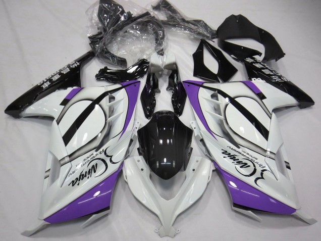 2013-2017 Kawasaki Ninja 300 Motorcycle Fairings - Glossy White Purple Black Canada