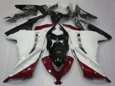 Purchase 2013-2017 Kawasaki Ninja 300 Motorcycle Fairings - White Maroon Red Black Canada