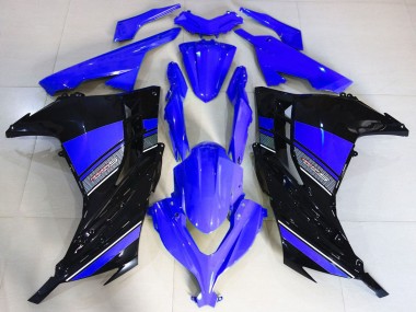 Purchase 2013-2017 Kawasaki Ninja 300 Motorcycle Fairings - Blue Black Canada