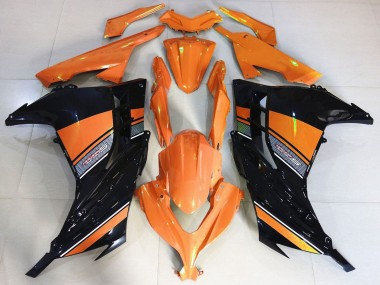Purchase 2013-2017 Kawasaki Ninja 300 Motorcycle Fairings - Orange Black Canada