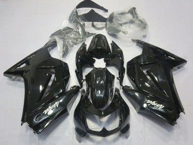 Purchase 2008-2012 Kawasaki Ninja 250 Motorcycle Fairings - Glossy Black White Ninja Canada