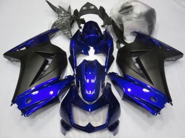 Purchase 2008-2012 Kawasaki Ninja 250 Motorcycle Fairings - Blue Matte Black Canada