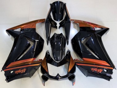 Purchase 2008-2012 Kawasaki Ninja 250 Motorcycle Fairings - Glossy Black Orange Canada
