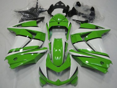 Purchase 2008-2012 Kawasaki Ninja 250 Motorcycle Fairings - White Green Black Canada