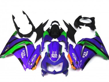 Purchase 2008-2012 Kawasaki Ninja 250 Motorcycle Fairings - Purple Orange Green Black Canada