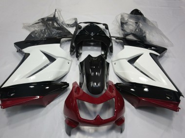Purchase 2008-2012 Kawasaki Ninja 250 Motorcycle Fairings - White Red Glossy Black Canada