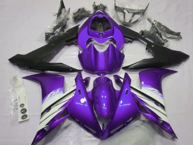 Purchase 2004-2006 Yamaha R1 Motorcycle Fairings - Purple White Matte Black Canada