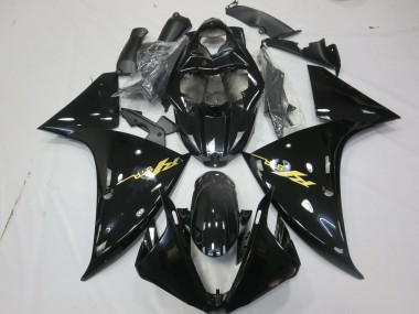 Purchase 2009-2011 Yamaha R1 Motorcycle Fairings - Glossy Black Gold Decal Canada