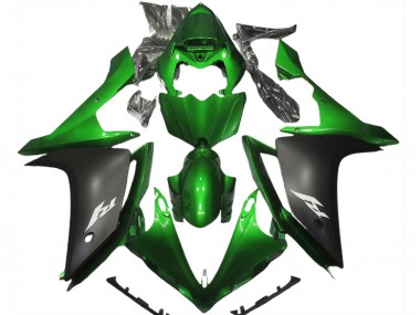 Purchase 2007-2008 Yamaha R1 Motorcycle Fairing - Green Matte Black Canada