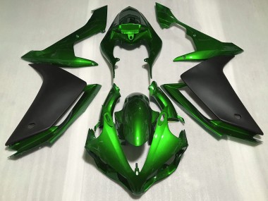 Purchase 2007-2008 Yamaha R1 Motorcycle Fairings - Green Matte Black Canada