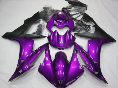 Purchase 2004-2006 Yamaha R1 Motorcycle Fairings - Purple Matte Black Canada