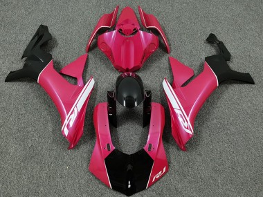 Purchase 2015-2019 Yamaha R1 Motorcycle Fairings - Hot Pink White Glossy Black Canada