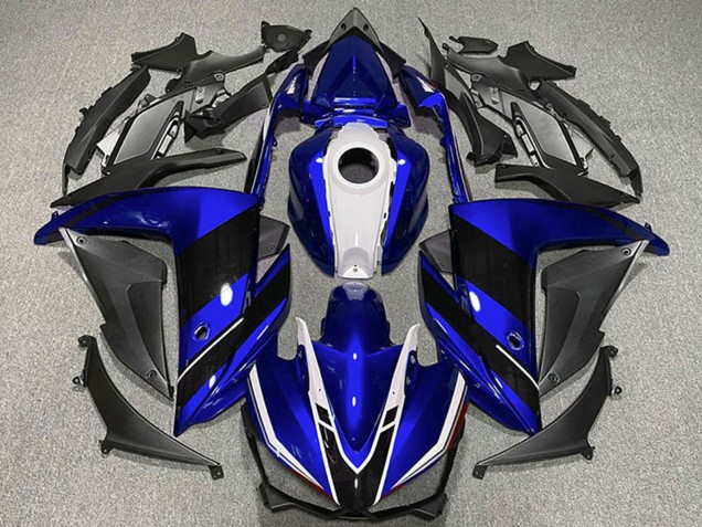 2015-2018 Yamaha R3 Motorcycle Fairings - Blue White Black Canada