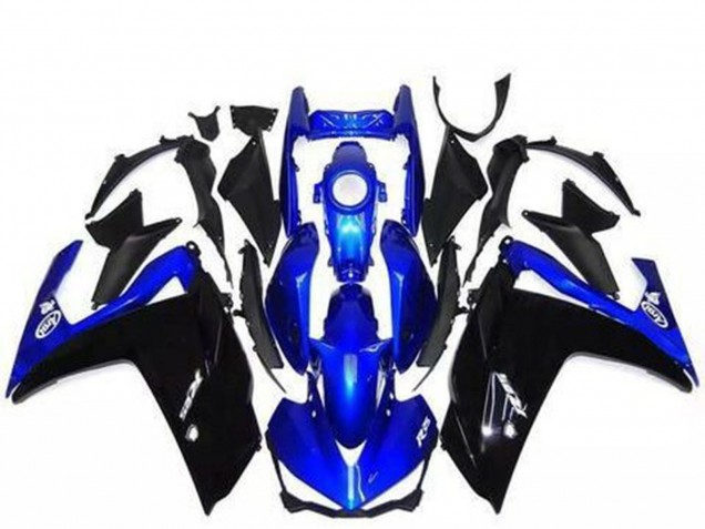 2015-2018 Yamaha R3 Motorcycle Fairings - Blue Glossy Black Canada