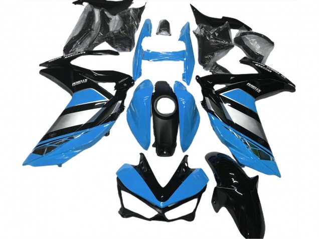 2015-2018 Yamaha R3 Motorcycle Fairings - Blue Silver Glossy Black Yamalube Canada