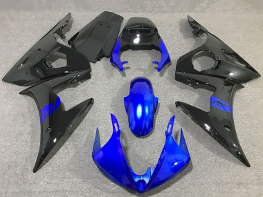 Purchase 2003-2004 Yamaha R6 Motorcycle Fairings - Blue Glossy Black Canada