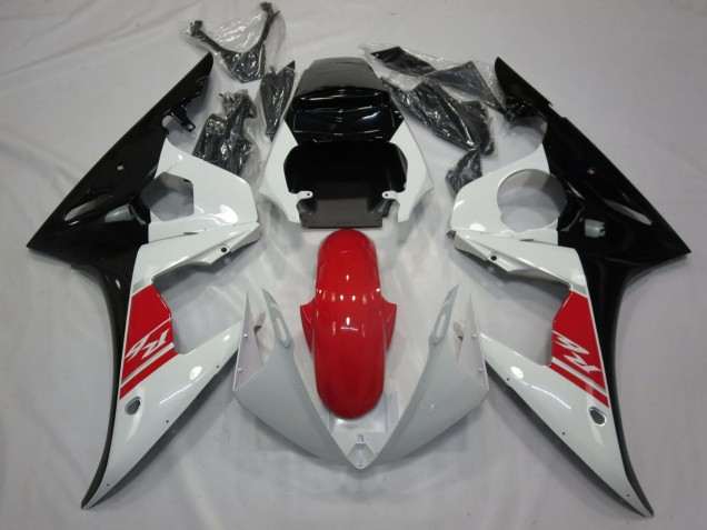 2005 Yamaha R6 Motorcycle Fairing - White Red Black Canada