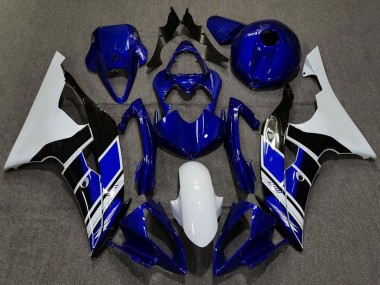 Purchase 2008-2016 Yamaha R6 Motorcycle Fairings - White Blue Glossy Black Canada