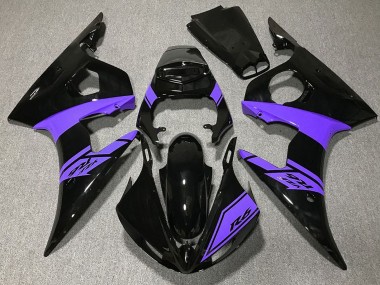 Purchase 2003-2004 Yamaha R6 Motorcycle Fairings - Glossy Black Purple Canada