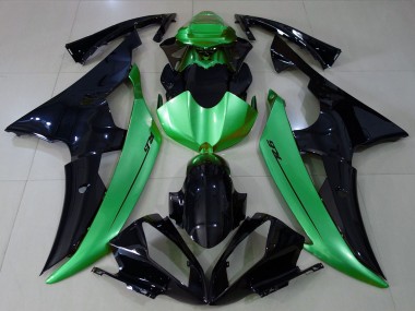Purchase 2008-2016 Yamaha R6 Motorcycle Fairings - Green Glossy Black Canada