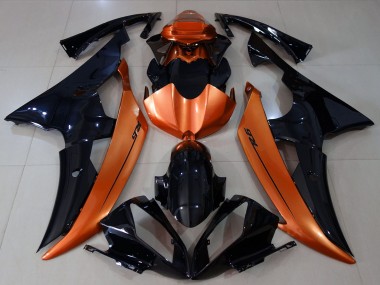 Purchase 2008-2016 Yamaha R6 Motorcycle Fairings - Orange Glossy Black Canada