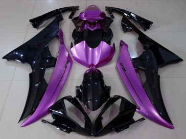 Purchase 2008-2016 Yamaha R6 Motorcycle Fairings - Purple Glossy Black Canada