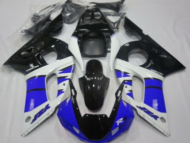 Purchase 1998-2002 Yamaha R6 Motorcycle Fairings - White Blue Glossy Black Canada