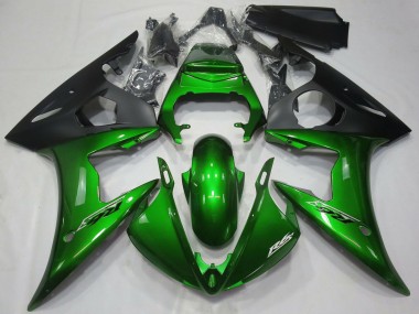 Purchase 2005 Yamaha R6 Motorcycle Fairings - Dark Green Matte Black Canada