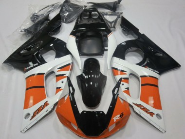 Purchase 1998-2002 Yamaha R6 Motorcycle Fairings - White Orange Glossy Black Canada