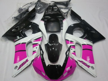Purchase 1998-2002 Yamaha R6 Motorcycle Fairings - White Pink Glossy Black Canada