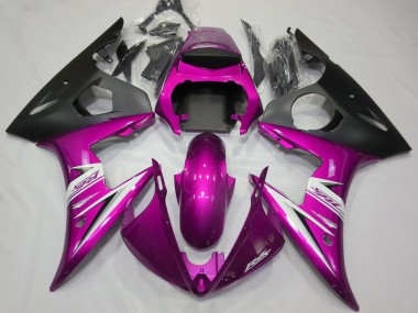 Purchase 2003-2004 Yamaha R6 Motorcycle Fairings - Pink White Matte Black Canada