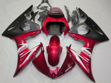 Purchase 2003-2004 Yamaha R6 Motorcycle Fairings - Red White Matte Black Canada