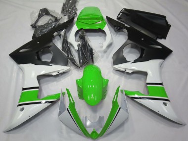 Purchase 2003-2004 Yamaha R6 Motorcycle Fairings - White Green Matte Black Canada