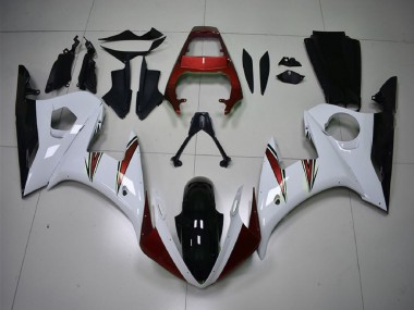 Purchase 2003-2004 Yamaha R6 Motorcycle Fairings - White Red Glossy Black Canada