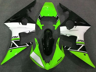Purchase 2003-2004 Yamaha R6 Motorcycle Fairings - Green White Glossy Black Canada