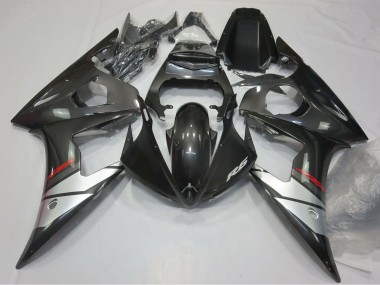 Purchase 2005 Yamaha R6 Motorcycle Fairings - Glossy Black Silver Canada