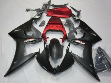 Purchase 2003-2004 Yamaha R6 Motorcycle Fairings - Red Matte Black Canada