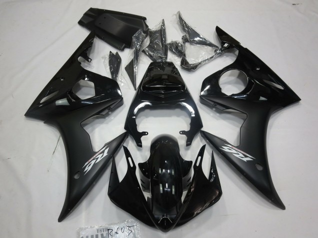 2005 Yamaha R6 Motorcycle Fairings - Glossy Black Matte Black White Canada