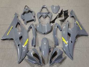 Purchase 2008-2016 Yamaha R6 Motorcycle Fairings - Nardo Grey High Viz Yellow Decals Canada