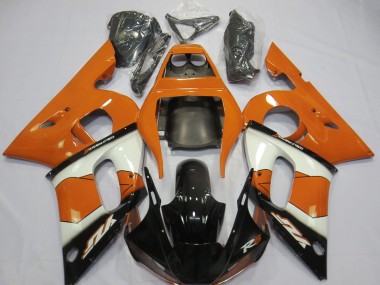Purchase 1998-2002 Yamaha R6 Motorcycle Fairings - Orange White Glossy Black Canada