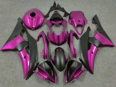Purchase 2008-2016 Yamaha R6 Motorcycle Fairings - Pink Matte Black Canada