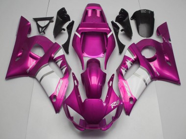 Purchase 1998-2002 Yamaha R6 Motorcycle Fairings - Pink White Canada