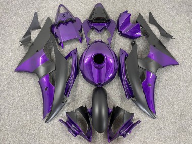 Purchase 2008-2016 Yamaha R6 Motorcycle Fairings - Purple Matte Black Canada