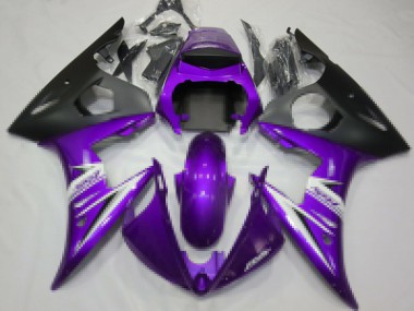 Purchase 2003-2004 Yamaha R6 Motorcycle Fairings - Purple White Matte Black Canada