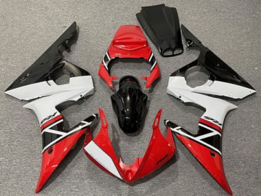Purchase 2003-2004 Yamaha R6 Motorcycle Fairings - Red White Glossy Black Canada