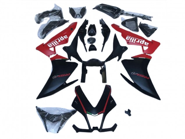 2009-2015 Aprilia RSV4 1000 Abs Motorcycle Fairings - Matte Black Red Canada
