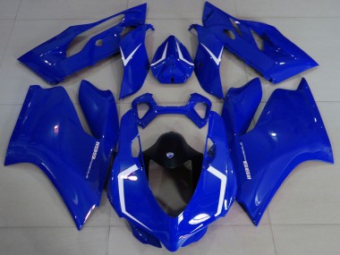 Purchase 2011-2014 Ducati 1199 Motorcycle Fairings - Glossy Blue White Canada