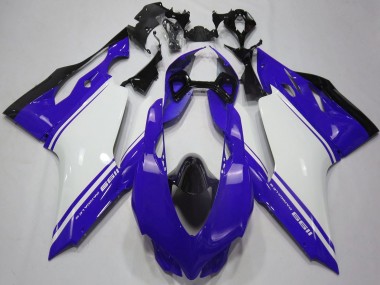 Purchase 2011-2014 Ducati 1199 Motorcycle Fairings - Glossy Blue White Black Canada
