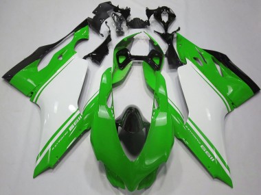 Purchase 2011-2014 Ducati 1199 Motorcycle Fairings - Glossy Green White Black Canada
